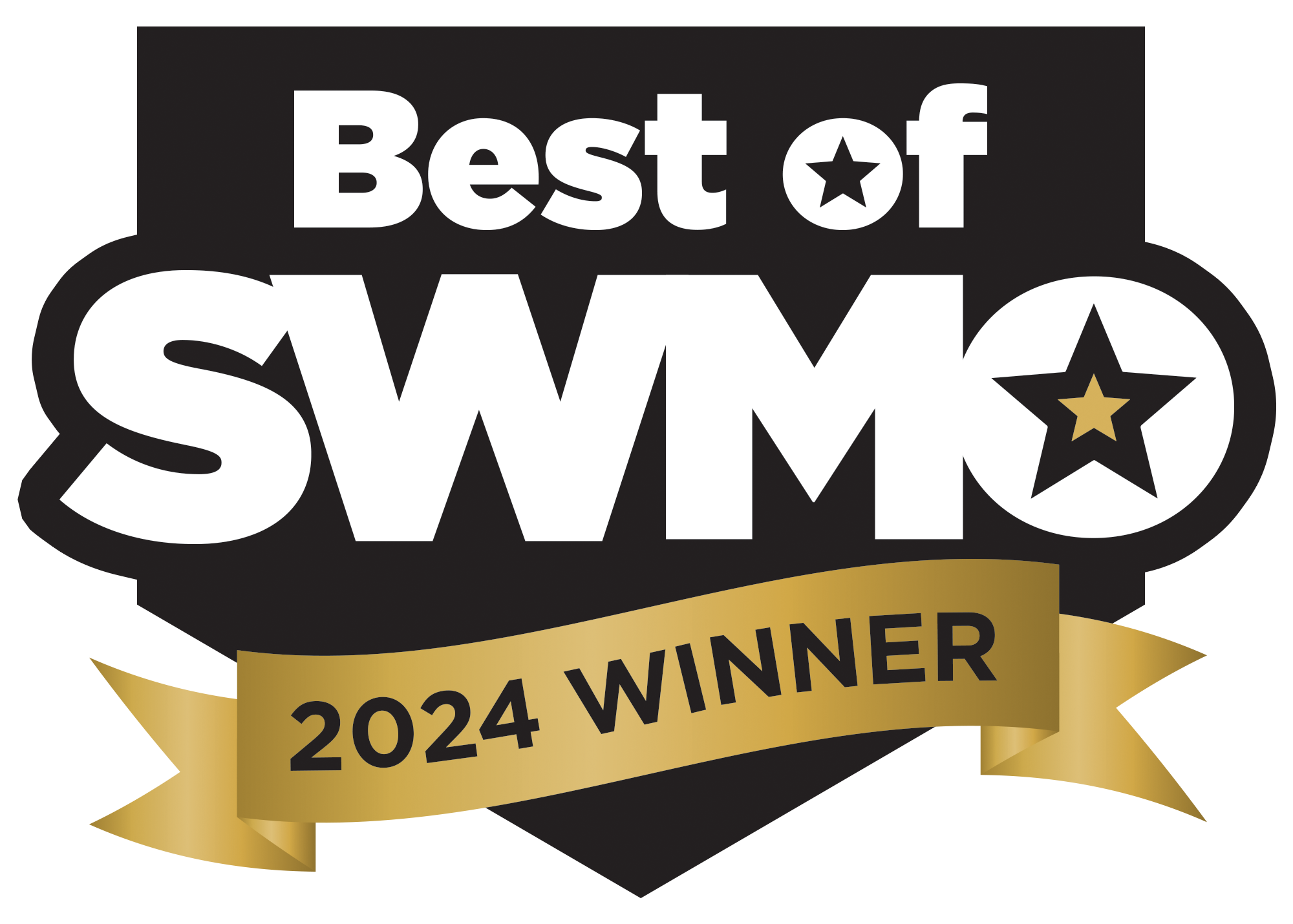 Badge awarded to WildWood Senior Living in 2024 voted by the community for being the Best of Southwest Missouri.